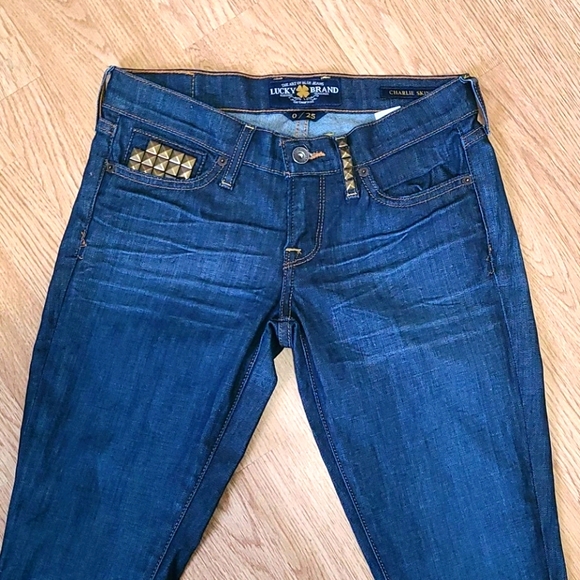 Lucky Brand Charlie Studded Skinny - Picture 3 of 11